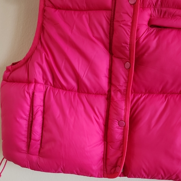 NWT Simply Southern Pink Puffer Vest, Medium - Picture 3 of 12